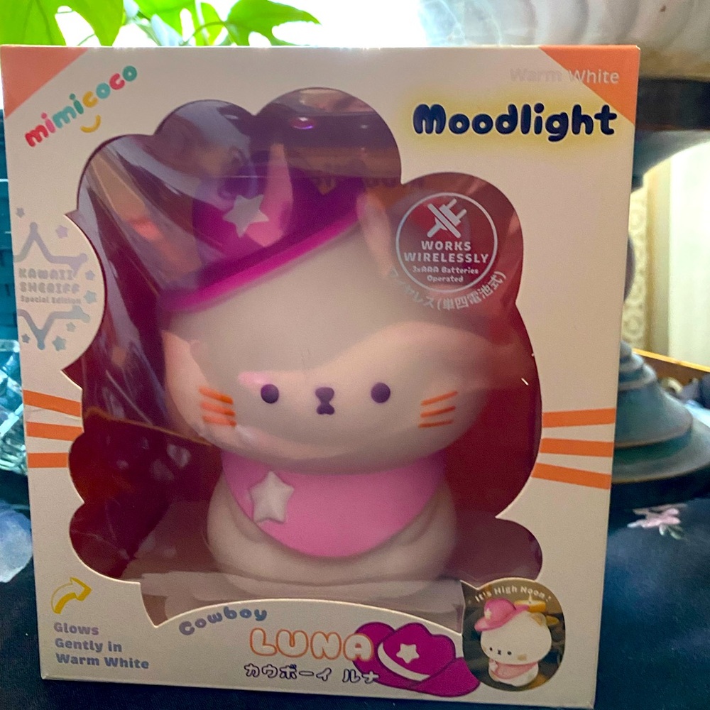 New Soft night Light Cowgirl Kitty